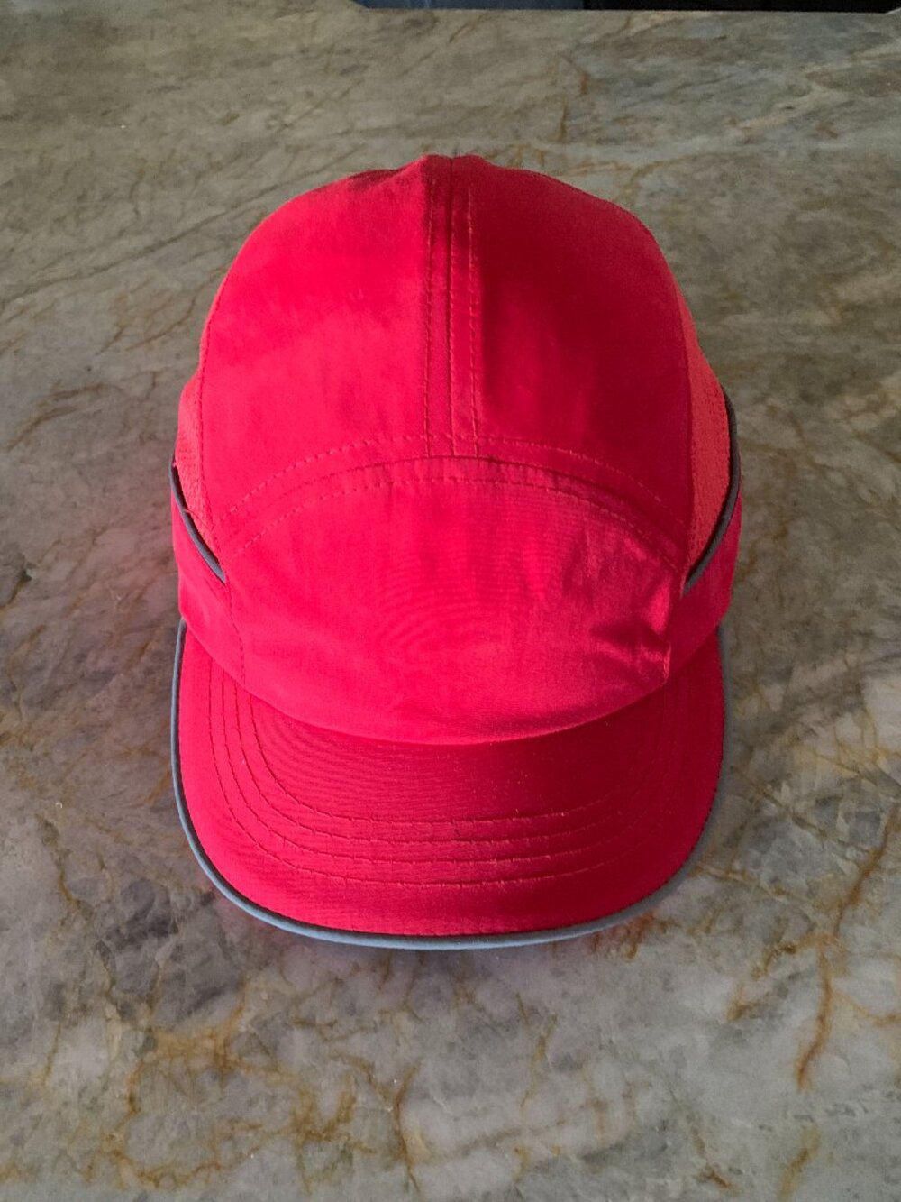 NEW Bump Cap: Red, Hook-and-Loop, Head Protection Venting, Inner ABS Polymer/Out